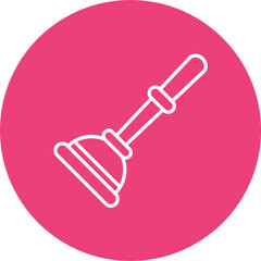 Cup Plunger Line Icon