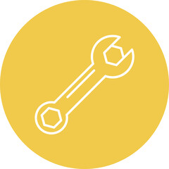Wrenching Line Icon