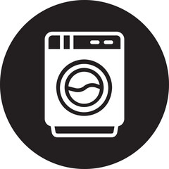 washing machine glyph icon