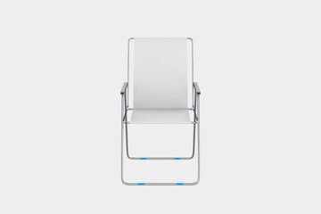 Beach Chair Mockup Isolated On White Background. 3d illustration