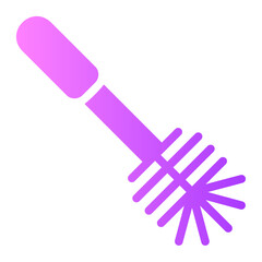 toilet brush gradient icon