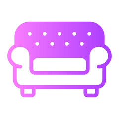 sofa gradient icon