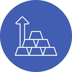 Gold Investing Line Icon