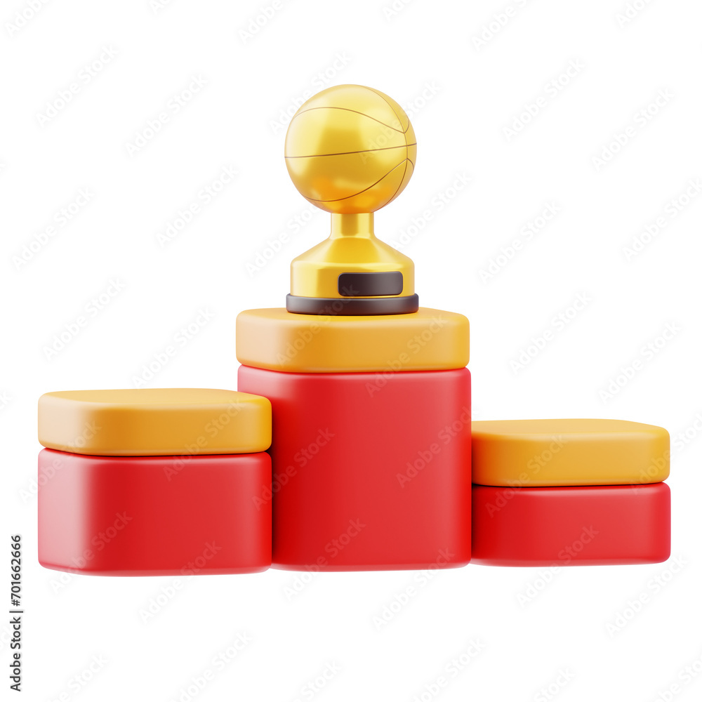 Poster elevated excellence: captivating 3d visualization of the winning podium. 3d illustration, 3d element