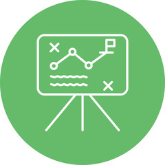 Marketing Plan Line Icon