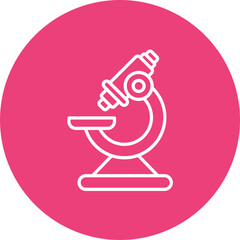 Microscope Line Icon
