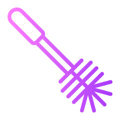 toilet brush gradient icon