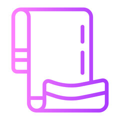 Fototapeta premium towel gradient icon