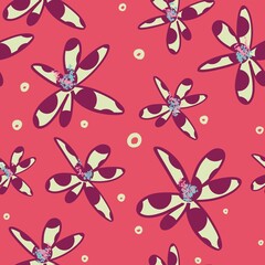 seamless pattern with flowers