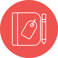 Fototapeta premium Corporate Identity Guidelines Line Icon