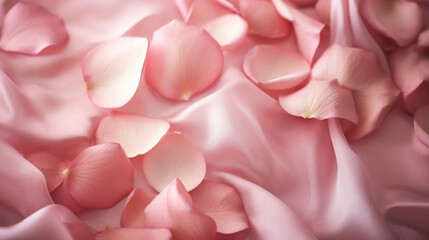 Fototapeta premium Pink rose petals background