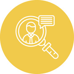 Employment Performance Line Icon