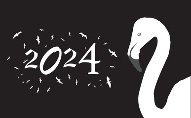 2024 wildlife calender background birds