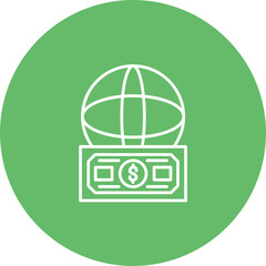 Global Currency Line Icon