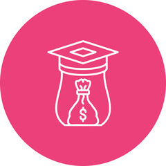 Education Savings Line Icon