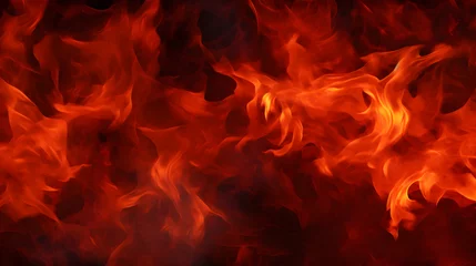 Deurstickers blaze fire flame texture background © Omid