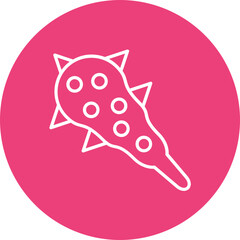 Wooden Bat Line Icon