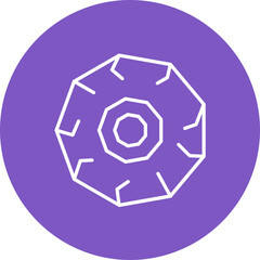 Wheel Line Icon