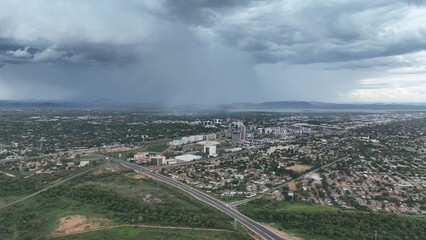 The Gaborone Central Business District (CBD) in Botswana, Africa