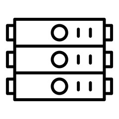 Server Icon Line icon