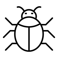 Bug Icon Line icon