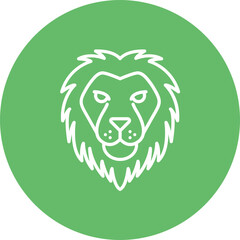 Lion Line Icon