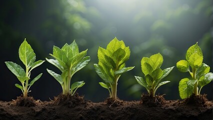 Plant growth, seedling, botany, 