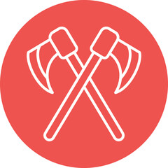 Two Axes Line Icon