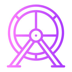 hamster wheel gradient icon