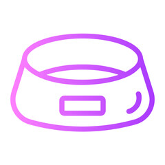 pet bowl gradient icon