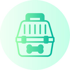 animal carrier gradient icon