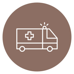 Ambulance Line Icon