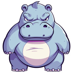 Grumpy Angry Hippo
