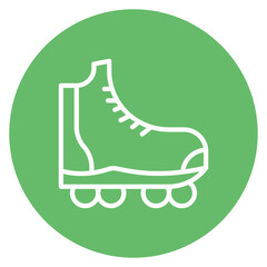 Roller Skates Line Icon