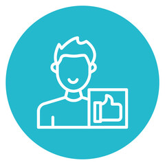 Self Worth Line Icon