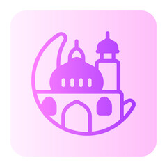 mosque gradient icon
