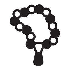 tasbih glyph icon