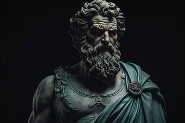Foto op Plexiglas The aesthetics of Stoicism, the male sculpture  © Digital Artworks