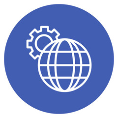 Network Optimization Line Icon