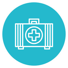 Obraz premium First Aid Line Icon