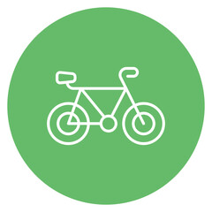 Fototapeta premium Bike Line Icon