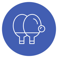Tennis racket Line Icon