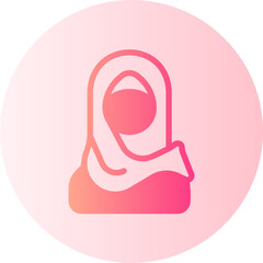 hijab gradient icon