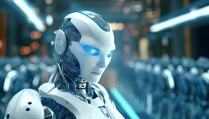 Fototapeta premium Robotics Companies, Develop robots and automation solutions