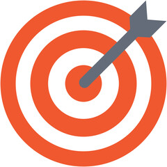 Bullseye Flat Vector Icon