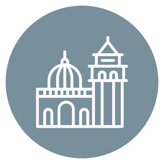 Piazza San Marco Line Icon