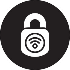 lock glyph icon