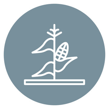 recommend clip art: Cornstalks Line Icon