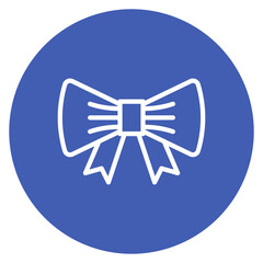 Festive Ribbon Line Icon