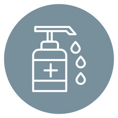 Hand Sanitizer Bottle Line Icon